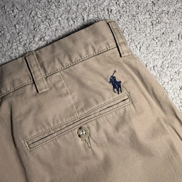 POLO RALPH LAUREN Preston Pant Mens 36X29 Brown Cotton Chino Casual - Picture 9 of 12
